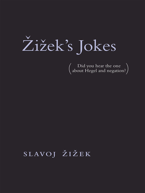 Title details for Žižek's Jokes by Slavoj Zizek - Available